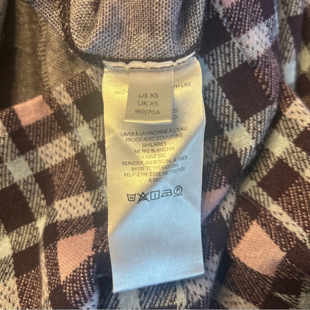 Maeve from Anthropologie Women’s Cropped Flare Pants in Purple Plaid, Size XS - Picture 11 of 13